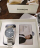 冠琴（GUANQIN）進(jìn)口機芯手表男士機械表全自動(dòng)雙日歷商務(wù)名表簡(jiǎn)約夜光防水男表 本色藍面-進(jìn)口機芯-禮盒包裝 曬單實(shí)拍圖