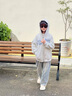 G.DUCKKIDS小黃鴨女童秋裝外套10歲11小女孩連帽灰色衛(wèi)衣開(kāi)衫13秋季棒球服 灰色 160 cm 曬單實(shí)拍圖