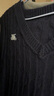 茵曼（INMAN） 針織馬甲女老錢(qián)風(fēng)V領(lǐng)薄秋冬學(xué)院風(fēng)內搭毛衣上衣 寶藍色 M 曬單實(shí)拍圖