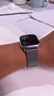 適用蘋果手表表帶apple watch全系華強(qiáng)北手表S9 S10 Ultra2 Ultra3米蘭尼斯磁吸表帶配件官方同款 銀色 42(三代)/44/45/46/49/華強(qiáng)北手表 曬單實(shí)拍圖