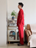 思莉太太 SLEEP TIGHT情侶睡衣春秋款女純棉長(cháng)袖本命年紅色喜慶新娘結婚新婚男士家居服 J9216-男款 XL 曬單實(shí)拍圖