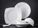 景德鎮（jdz）陶瓷玲瓏碗盤(pán)餐具整套家用簡(jiǎn)約白瓷餐具新婚禮物碗筷玉牡丹16頭 曬單實(shí)拍圖