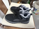 足力健大師鞋子男棉鞋父親大碼雪地靴加絨加厚棉靴防寒保暖百搭健步男靴 黑灰 42 曬單實(shí)拍圖