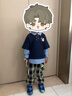 巴拉巴拉童裝男童衛(wèi)衣格紋拼接假兩件長袖上衣2025秋裝學院風209325121101 曬單實拍圖