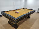 皓玉佳美式臺球桌標準型家用別墅大理石黑八成人桌球臺乒乓多功能二合一 9尺 V字腿大理石三合一 曬單實(shí)拍圖