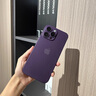 舒晗適用蘋果14promax手機殼新款iphone16pro鏡頭全包防摔15保護套超薄磨砂透明硅膠plus簡約 【暗紫色】超薄手感+全包防摔 蘋果14promax 曬單實拍圖