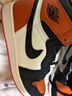 NIKE耐克Air Jordan 1 High AJ1黑橙扣碎 舒適百搭 男子高幫休閑板鞋 DZ5485-008 41 曬單實(shí)拍圖