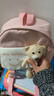 南木熊幼兒園書(shū)包男孩女童外出春游寶寶雙肩包防走失輕便小中大班背 兒童背包【粉色】 曬單實(shí)拍圖