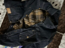 外星蝸牛摩托車(chē)騎行服男巡航凱旋哈雷復古機車(chē)服春秋牛仔服防摔衣服 藍色（上衣） M 曬單實(shí)拍圖