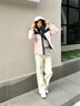 波司登（BOSIDENG）25新款羽絨服90絨男女同款情侶冬季短款潮流連帽外套B250246330 寒露粉1956 M 165/88A 體重約110-120斤 曬單實(shí)拍圖