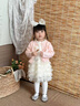 G.DUCKKIDS童裝女童套裝春秋季兒童衣服女小童秋裝連衣裙套裝女孩開(kāi)衫兩件套 綠色毛衣+連衣裙 90 尺碼1~2歲【 80-90cm】cm 曬單實(shí)拍圖
