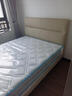 顧家家居（KUKA）京東家具頭層牛皮床雙人床DS8227B 月牙米高腳1.5+獨袋彈簧乳膠墊 曬單實(shí)拍圖