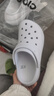 卡駱馳（CROCS）檀健次同款經(jīng)典泡芙洞洞鞋百舒適男沙灘鞋女鞋休閑鞋|207521 霜紫色-5BO 37 (230mm) 38 曬單實(shí)拍圖