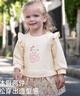 戴維貝拉（DAVE＆BELLA）兒童裙式上衣2025秋裝新款女童碎花連衣裙小童長(cháng)袖衛衣女寶寶衣服 奶油杏色【現貨】 90 cm（建議身高80-90cm） 曬單實(shí)拍圖