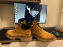 公牛世家馬丁靴男秋冬新款真皮大黃靴時(shí)尚復古百搭工裝靴男士戶(hù)外登山鞋 曬單實(shí)拍圖