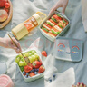 北鼎（Buydeem）陶瓷豬豬飯盒便攜保鮮盒上班族學(xué)生帶飯餐盒蒸鍋烤箱適用淺衫綠 曬單實(shí)拍圖