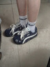 COSMICKISS德訓鞋女2025新款秋冬小眾設計感復古百搭運動(dòng)板鞋內增高休閑鞋 藍色【36碼】 曬單實(shí)拍圖