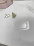KRISTEN JUDI不對稱(chēng)花朵耳環(huán)女銀針新款耳釘精致甜美高級感微鑲耳飾送女友禮物 實(shí)用紀念日情人節異地戀浪漫禮盒 金色森系輕奢耳環(huán)送老婆實(shí)用禮物 曬單實(shí)拍圖