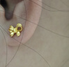 菜百首飾 黃金耳飾 足金可愛(ài)風(fēng)黃金蝴蝶結耳飾 計價(jià) HJ 直鉤彎鉤隨機發(fā) 黃金耳飾 約2.08g 曬單實(shí)拍圖