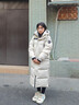 波司登25年冬鵝絨羽絨服男女情侶同款寬松超長(cháng)款極寒明星同款外套 曬單實(shí)拍圖
