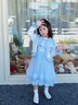 G.DUCKKIDS小黃鴨童裝愛(ài)莎公主裙女童套裝春秋季兒童禮服女寶寶秋裝艾莎衣服 連衣裙 110 尺碼4~5歲【100-110cm】 曬單實(shí)拍圖