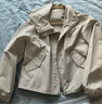優(yōu)衣庫女裝休閑連帽短外套/時(shí)尚百搭25秋冬新款479229 33 卡其色 S /155/80A 曬單實(shí)拍圖