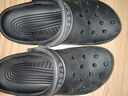 卡駱馳crocs檀健次同款經(jīng)典洞洞鞋輕便百搭男沙灘鞋包頭拖鞋10001 黑色-001 39 (240mm) 曬單實(shí)拍圖