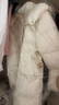 LIME萊茵北緯45度鵝絨羽絨服中長(cháng)款新款連帽收腰保暖女 本白色 M 曬單實(shí)拍圖