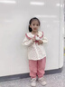 迪士尼寶寶女童套裝春裝2024新款兒童時髦洋氣衣服1一4歲女寶寶春春季兩件套 褐色 73 建議7-9個月13-18斤cm 曬單實拍圖