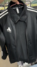 阿迪達斯 （adidas）外套男秋季跑步運動(dòng)立領(lǐng)夾克外套保暖運動(dòng)服 黑/白 L 曬單實(shí)拍圖