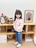 班喜迪【三防】女童羽絨服冬季2025新款兒童冬裝外套寶寶輕薄防寒小童裝 粉色 100 充絨量：32g 曬單實(shí)拍圖