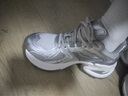 GG-CC【硬核實(shí)力派】2024年潮酷百搭老爹鞋女厚底休閑運動(dòng)鞋子G24U2117 銀色 皮面 37 曬單實(shí)拍圖