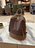 ANYSMIC奢侈品包包女包大牌書(shū)包雙肩包背包女2026新款通勤旅行牛津布 咖啡色 曬單實(shí)拍圖