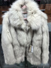 COCO LIMITED皮草【年度爆款】 神明少女 芬蘭整皮狐貍毛皮草外套 奶灰雙色 M 曬單實(shí)拍圖