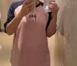 GAP男女裝2025春季新款純棉印花logo撞色插肩袖短袖T恤上衣725618 粉色 S (165/88A) 亞洲尺碼 曬單實(shí)拍圖