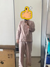無(wú)印良品（MUJI）[自營(yíng)限定款]無(wú)側縫 雙層紗織睡衣 淺粉紅色格紋  M  曬單實(shí)拍圖