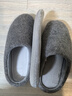 京東京造【羊毛拖】可拆卸雙面棉拖鞋秋冬拖鞋男士冬季棉拖大象灰42-43 曬單實(shí)拍圖