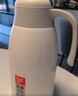炊大皇 保溫壺 2.2L304不銹鋼內膽熱水瓶家用保溫瓶暖水壺【優(yōu)雅白】 曬單實(shí)拍圖