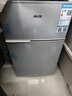 奧克斯（AUX）家用雙門(mén)迷你小型冰箱 冷藏冷凍保鮮小冰箱 宿舍租房節能電冰箱 【國家補貼】BCD-30K118 基礎款 銀色 曬單實(shí)拍圖