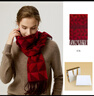 瑪麗亞·古琦（MARJA KURKI）新年年會(huì )羊毛紅色圍巾女生冬季送愛(ài)人禮盒裝 本命年格子圍脖禮物 紅色 曬單實(shí)拍圖