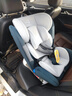 貝蒂樂(lè )（happybe）兒童安全座椅360度旋轉汽車(chē)用嬰兒0-12歲寶寶新生兒車(chē)載躺睡座椅 灰（isofix硬接口+鋼骨架） isofix硬接口 曬單實(shí)拍圖