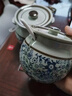 卡洛樂(lè )陶瓷耐高溫豬油罐老式家用廚房油潑辣椒專(zhuān)用罐子帶蓋鹽罐子青花瓷 【防裂】小號青花+勺 280ml 曬單實(shí)拍圖