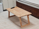 實(shí)木飄窗小桌子家用陽(yáng)臺折疊炕幾矮桌日式榻榻米茶幾茶桌窗臺書(shū)桌 全實(shí)木-可折疊|原木色80 曬單實(shí)拍圖