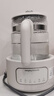 摩飛電器（Morphyrichards）恒溫水壺全玻璃養生壺家用燒水壺多段控溫電熱水壺極速風(fēng)冷沖奶泡奶機MR5602 1.2L 椰奶白 曬單實(shí)拍圖