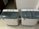 小鴨牌  洗+脫9公斤半自動(dòng)洗衣機雙桶 雙缸大容量家用小型迷你波輪脫水半全自動(dòng)迷你帶甩干 洗滌6公斤+脫水3公斤【藍光潔凈強勁電機】 【藍光潔凈款】 曬單實(shí)拍圖
