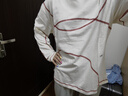 NORYBRAND 24FW圓弧哈蘇線竹節(jié)棉跑步透氣長袖 運(yùn)動(dòng)防曬隔熱T恤 灰白 S 曬單實(shí)拍圖