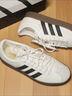 adidas T頭鞋 VL COURT復古板鞋德訓鞋男女阿迪達斯輕運動(dòng) 漢玉白/黑色/樹(shù)脂黃   37 曬單實(shí)拍圖