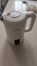 奧克斯（AUX）【無(wú)縫內膽】電熱水壺燒水壺 1.7L大容量 家用燒水壺 雙層防燙開(kāi)水壺 304不銹鋼 快速燒水多重防護 曬單實(shí)拍圖