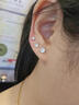 S925銀針養耳六件套鋯石小耳釘ins潮小眾設計感星期耳環(huán)韓國耳飾 鋯石六件套 曬單實(shí)拍圖
