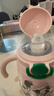 taoqibaby嬰兒保溫杯水杯兒童吸管杯水壺寶寶學(xué)飲杯316不銹鋼鴨嘴套裝 曬單實(shí)拍圖